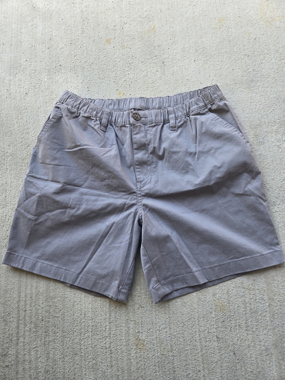 chubbies Men's Flat Front Shorts - Light Gray